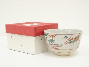 京焼　加藤昌山造　赤絵茶碗（箱付）